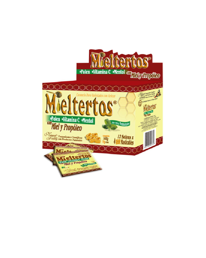 MIELTERTOS PASTILLAS MASTICABLES X 12 SOBRES