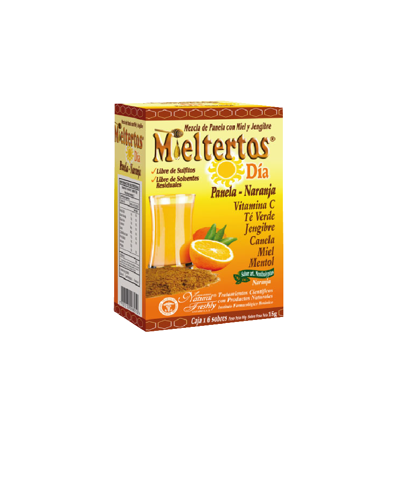 MIELTERTOS GRIPA DIA NARANJA-JENGIBRE X6 SOBRES