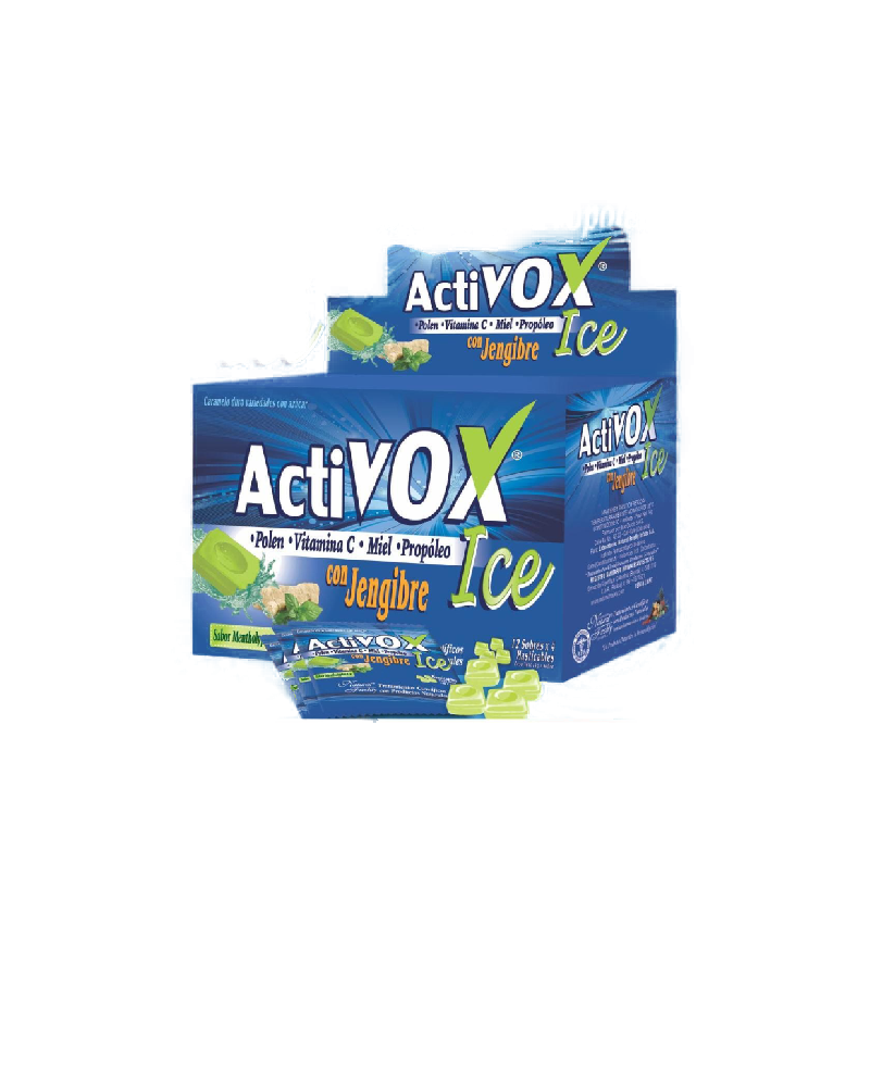 ACTVOX ICE JENGIBRE-MENTHOLYP X 12SOB