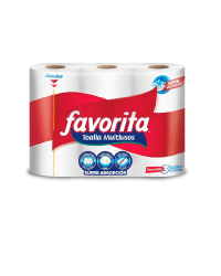Toalla Cocina Favorita x3 Rollos de 45 Toallas