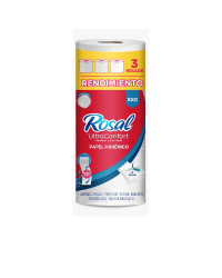 Papel Higiénico Rosal XXG 3 Rollos Triple Hoja de 30 Metros c/u
