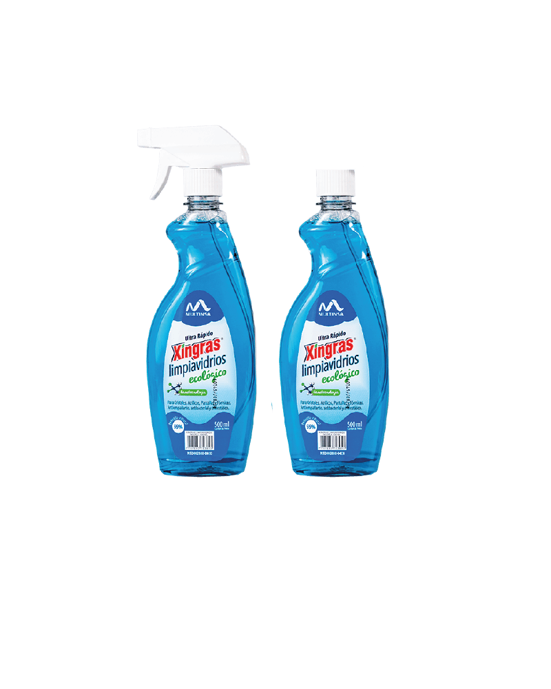 Limpiavidrios Ecológico Xingras GRATIS Repuesto x 500ml